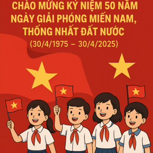 Thông báo học sinh mang theo cờ Tổ quốc trong buổi chào cờ ngày 28/4/2025