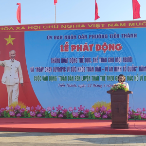 Trường THCS Nguyễn Đình Chiểu Tham Gia Tích Cực Lễ Phát Động Ngày Chạy Olympic Phường Tiến Thành Năm 2026
