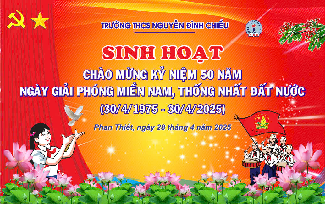 Buổi lễ chào cờ đặc biệt kỷ niệm 50 năm Ngày Giải phóng miền Nam, thống nhất đất nước (30/4/1975 – 30/4/2025)