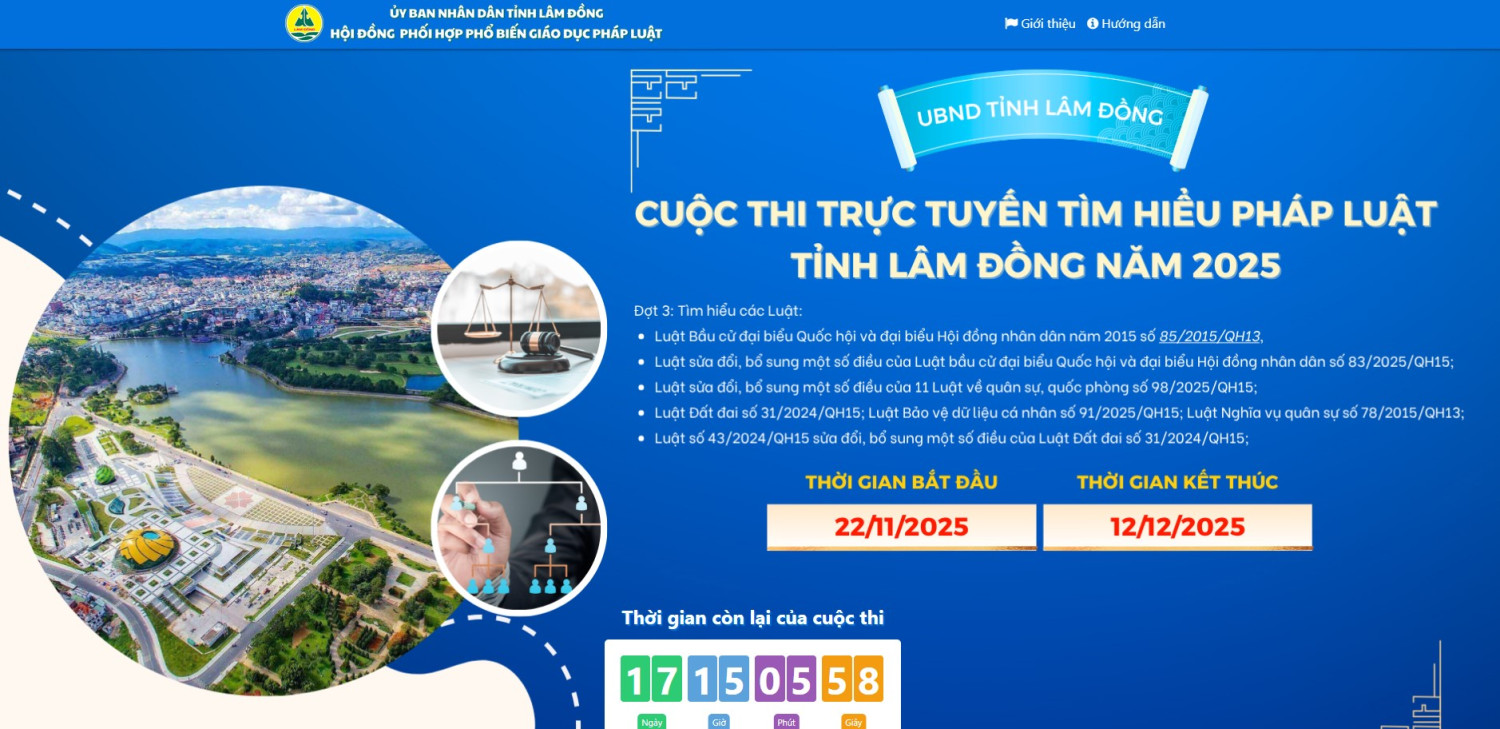 Cuộc thi diễn ra từ ngày 22/11/2025 đến ngày 12/12/2025