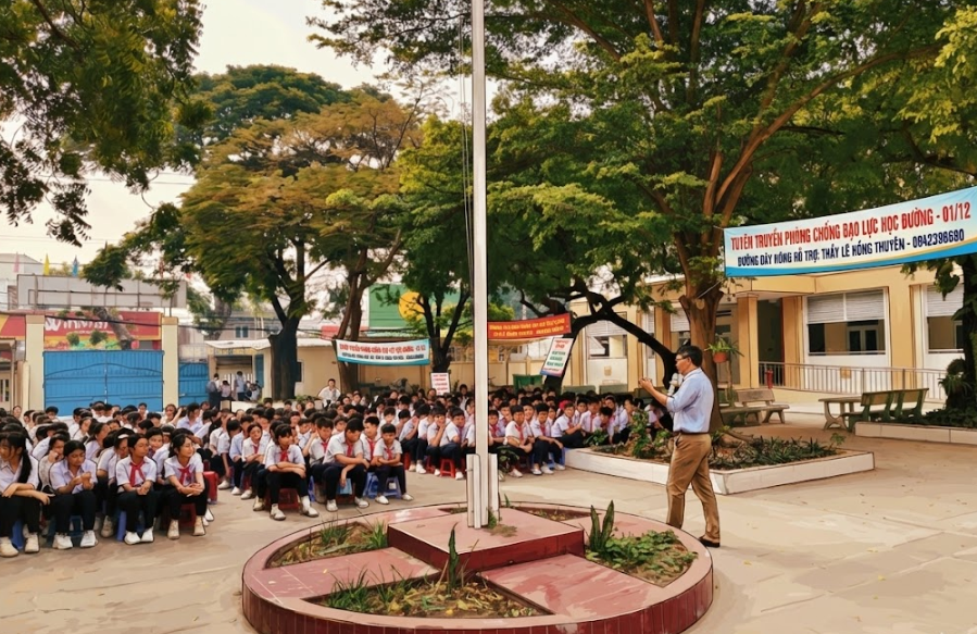 SINH HOẠT DƯỚI CỜ - NÓI KHÔNG VỚI BẠO LỰC HỌC ĐƯỜNG