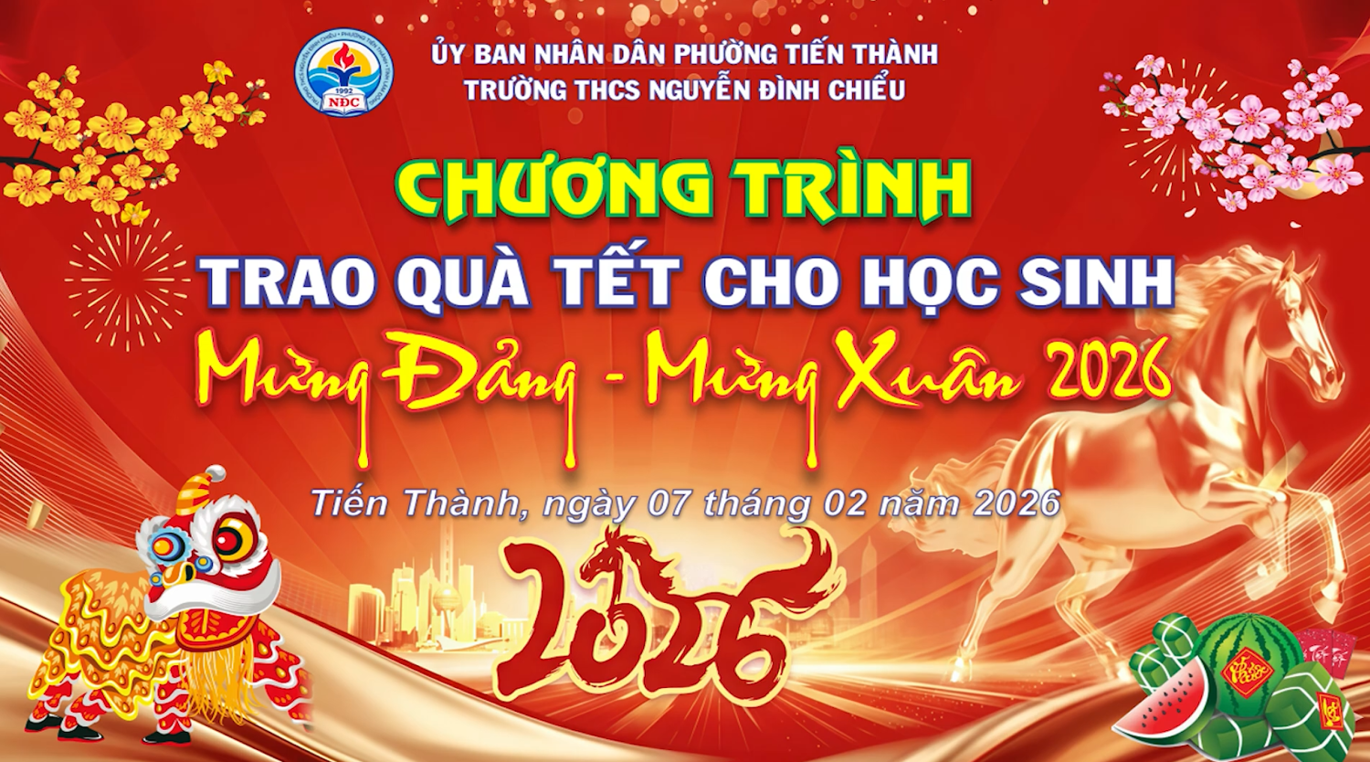 ẤM ÁP CHƯƠNG TRÌNH "TRAO QUÀ TẾT – XUÂN BÍNH NGỌ 2026" TẠI TRƯỜNG THCS NGUYỄN ĐÌNH CHIỂU