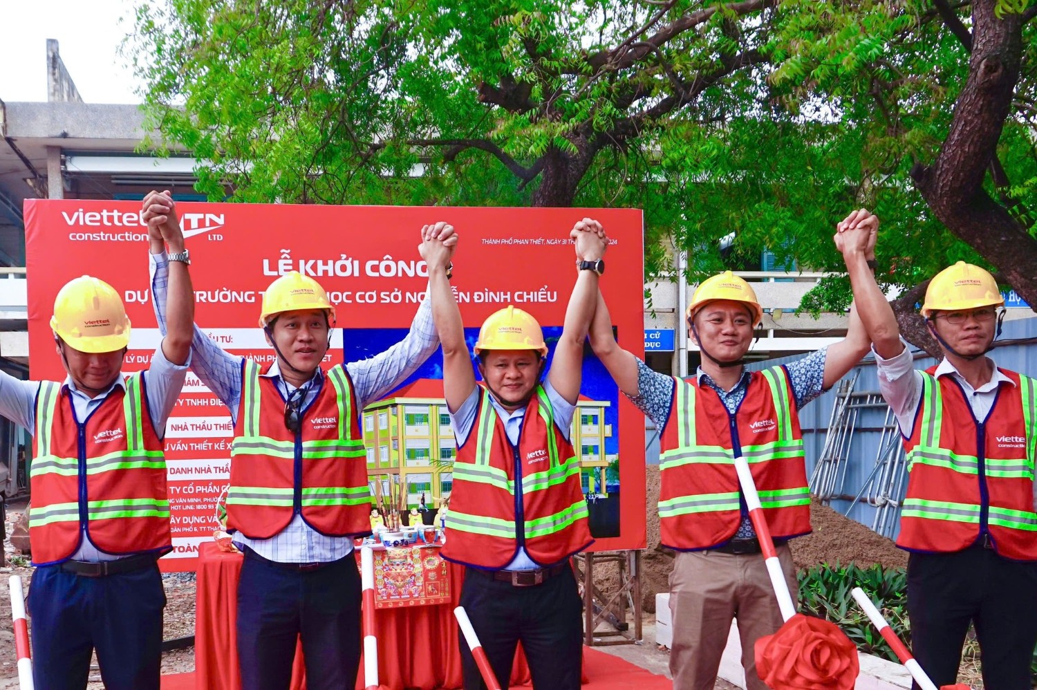 Lễ khởi công xây dựng và sửa chữa Nguyễn Đình Chiểu