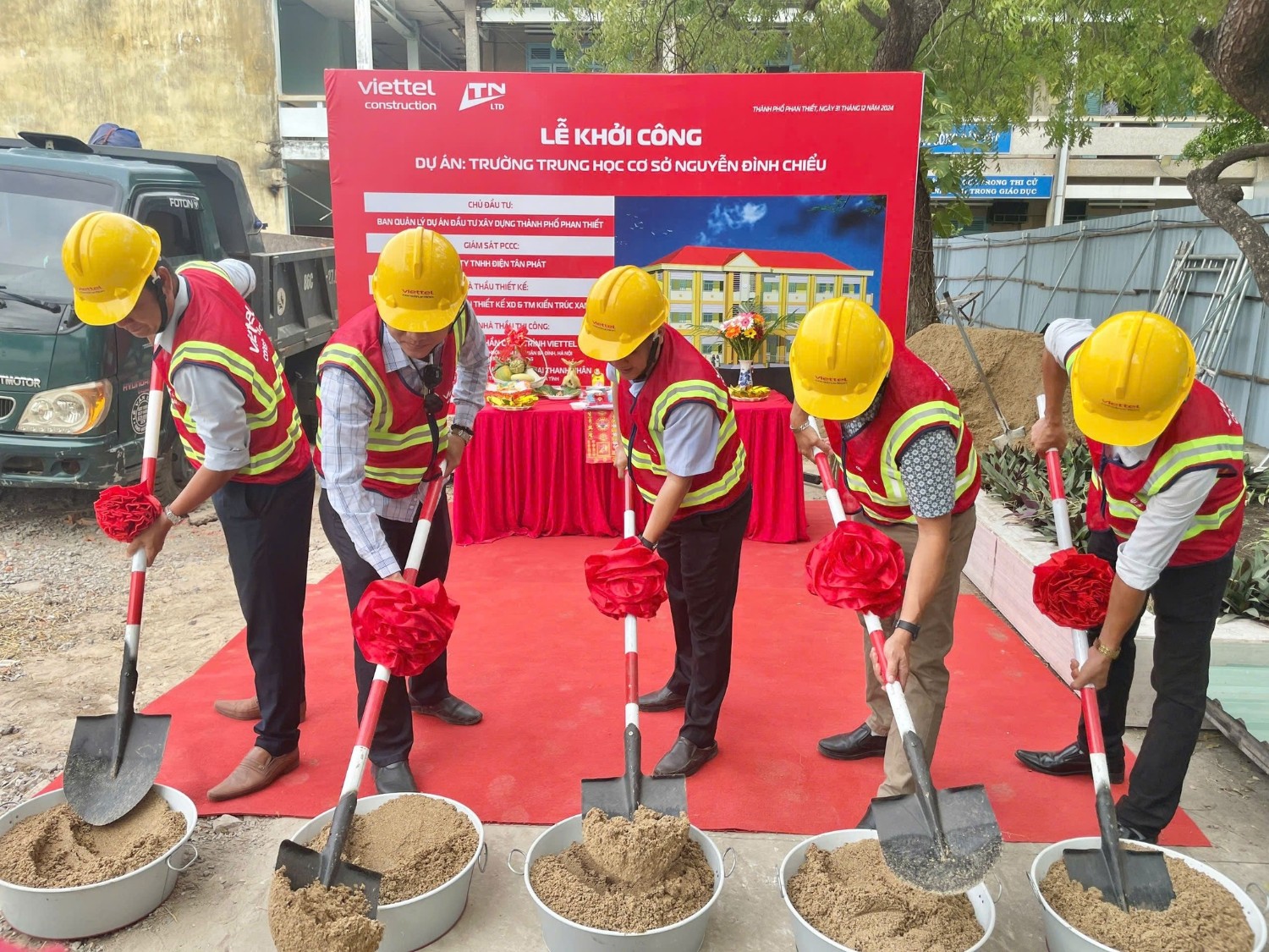 Lễ khởi công xây dựng và sửa chữa Nguyễn Đình Chiểu