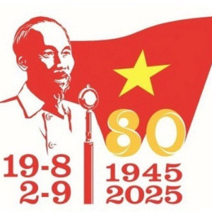 Mẫu biểu trưng (logo) để sử dụng chính thức trong các hoạt động tuyên truyền kỷ niệm 80 năm Cách mạng tháng Tám thành công (19/8/1945 - 19/8/2025) và Quốc khánh nước Cộng hòa xã hội chủ nghĩa Việt Nam