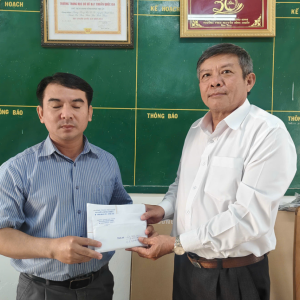 CÔNG KHAI KẾT QUẢ VẬN ĐỘNG VÀ BÀN GIAO TIỀN HỖ TRỢ EM ĐẶNG NGUYỄN MINH QUÂN (LỚP 6A2)