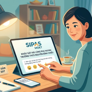 TRƯỜNG THCS NGUYỄN ĐÌNH CHIỂU TRIỂN KHAI KHẢO SÁT Ý KIẾN PHỤ HUYNH VỀ CHẤT LƯỢNG DỊCH VỤ GIÁO DỤC CÔNG NĂM 2026