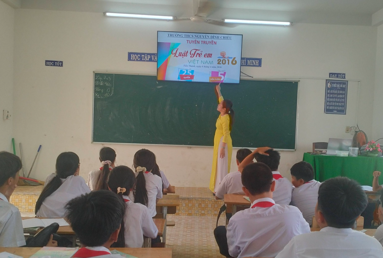 TUYÊN TRUYỀN LUẬT TRẺ EM TRONG NĂM HỌC 2025–2026